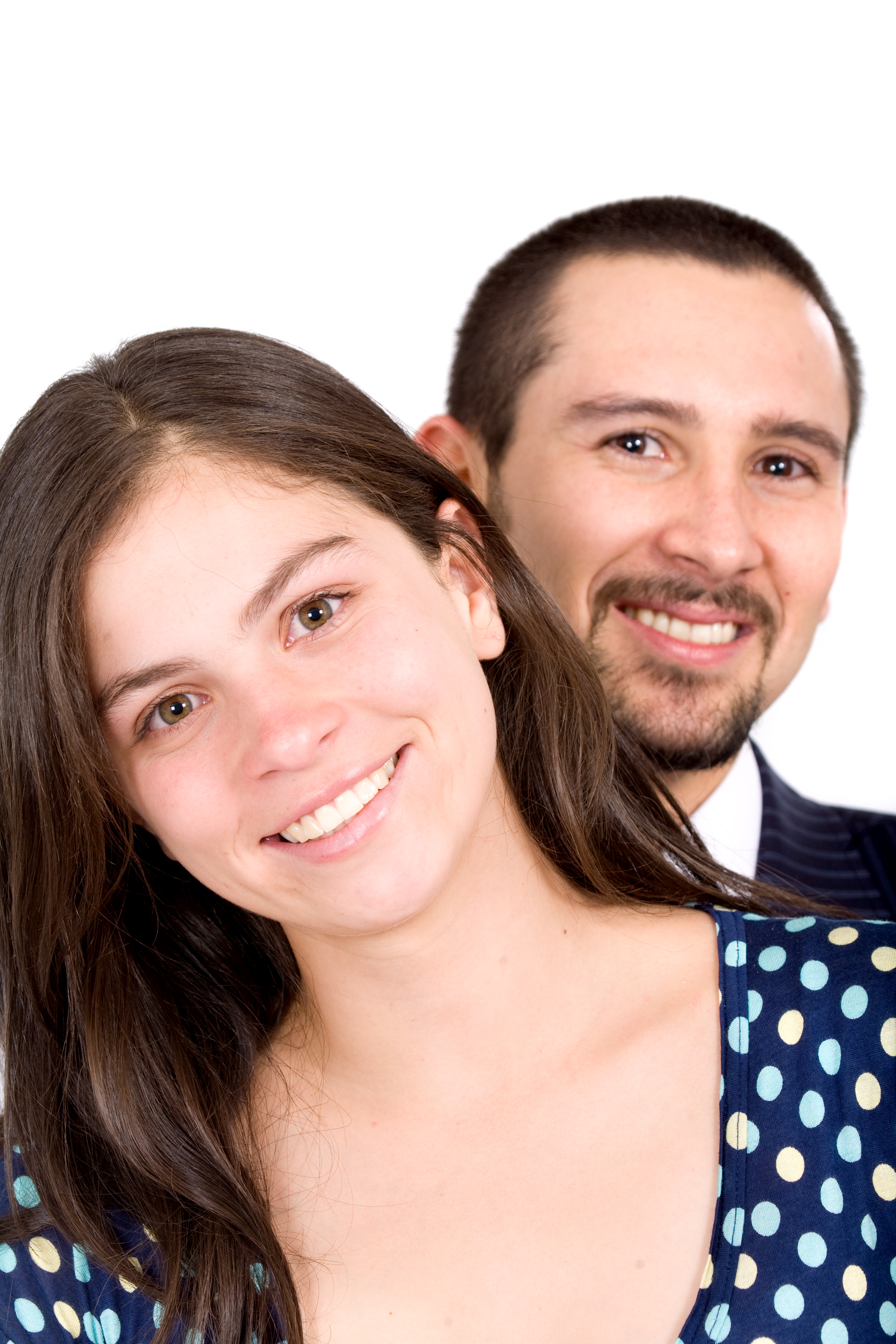 Young Couple Smiling Smile Y
