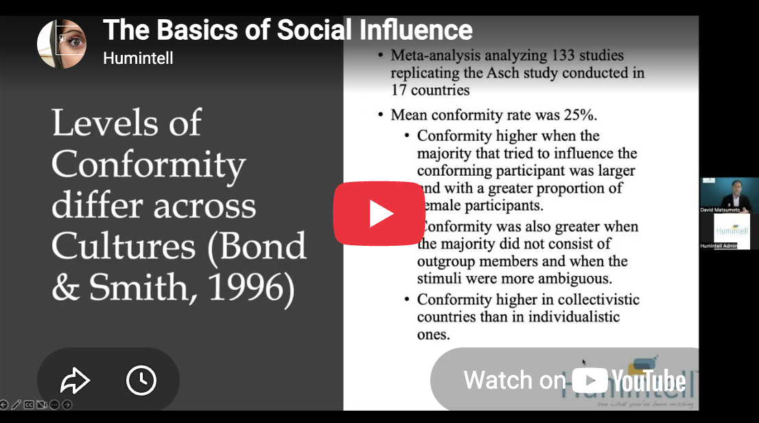 The Basics of Social Influence